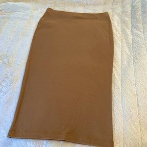 Forever 21, tight brown knee length skirt